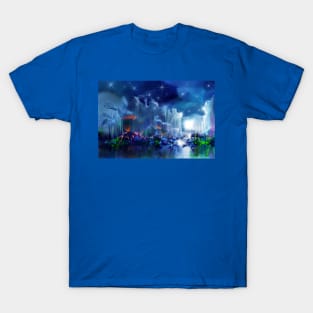 Abstract Art - Night Sky Nature T-Shirt